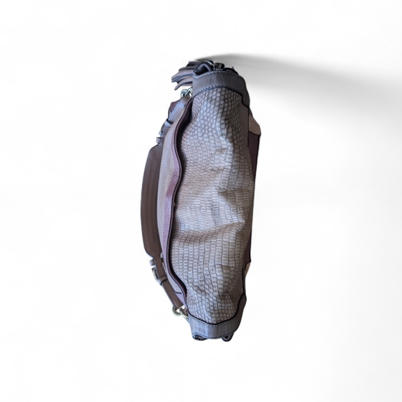 Coach Madison Pinnacle Exotic Lizard Nubuck Leather Flap Legacy Bag - Picture 3 of 11